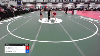 127 lbs Rr Rnd 3 - Hoshena Gemme, Marcaurele Wrestling vs Maddy Deiter, Combat School