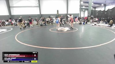 155 lbs Cons. Semi - Izzy Steinebach, Thurston County Wrestling Club vs Dylan Hoxit, Washington