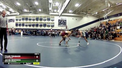 126 lbs Cons. Round 5 - Jacob Regovich, Highland (Medina) vs Tyler Tirabassi, Walsh Jesuit