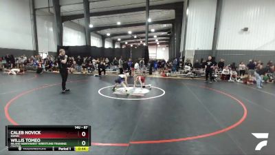 87 lbs Semifinal - Caleb Novick, NWWC vs Willis Tomeo, Inland Northwest Wrestling Training Center