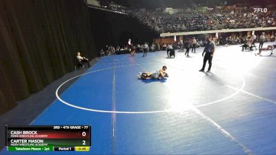 77 lbs Quarterfinal - Carter Mason, Moen Wrestling Academy vs Cash Brock, Moen Wrestling Academy