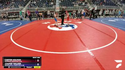 82 lbs Quarterfinal - Carter Holman, Glenrock Wrestling Club vs Cooper Walker, Diamondville Wrestling Club