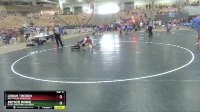 125 lbs Cons. Round 3 - Bryson Burke, Elite Wrestling Academy vs Jonah Theisen, Next Level Wrestling