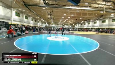 75 lbs Semifinal - Kelson Peterson, Beresford Youth Wrestling vs Brayden Rodgers, Eastside United