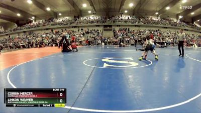 95 lbs Champ. Round 1 - Linkon Weaver, Buchanan County Wrestling Club-AA vs Corbin Mercer, Carthage Wrestling Club-A 