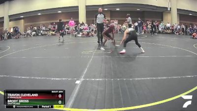 67/72 1st Place Match - Brody Gross, Unattached vs Travon Cleveland, K-Vegas Elite