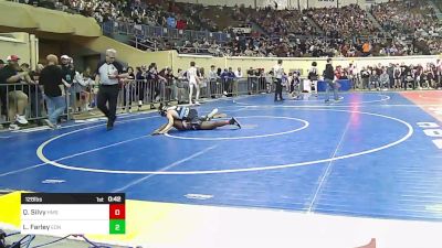 128 lbs Consi Of 32 #1 - Quinton Silvy, Hefner Middle School vs Luke Farley, Edmond North