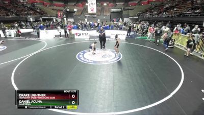 82 lbs Champ. Round 2 - Drake Lightner, Tehachapi Valley Wrestling Club vs Daniel Acuna, California