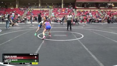 80 lbs Semifinal - Laetyn Boltz, Renegades vs Celes Oliver, Honey Badger Wrestling Club