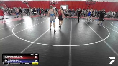 195 lbs Champ. Round 2 - Ethan Winkelman, Victory School Of Wrestling vs Samuel Ganos, Askren Wrestling Academy