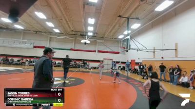 86 lbs Quarterfinal - Jason Torres, Greybull Basin Athletic Club vs Dominic Gardea, Green River Grapplers