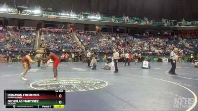 3A 220 lbs Quarterfinal - Donavan Frederick, Seventy-First vs Nicholas Martinez, Hickory