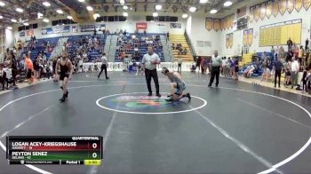 132 lbs Quarterfinals (8 Team) - Peyton Senez, Deland vs Logan Acey-Kriegshauser, Hagerty