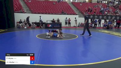 41 kg Cons 8 #1 - Paden Alyea, Virginia vs Cael Muller, Steller Trained Wrestling