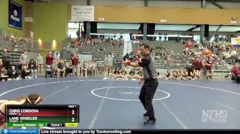 150 lbs Quarterfinals (8 Team) - Chris Cordova, Perry vs Lane Wheeler, Sperry