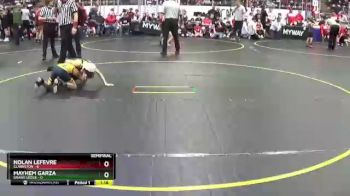 54 lbs Semis & 1st Wrestleback (8 Team) - Mayhem Garza, Grand Ledge vs Nolan LeFevre, Clarkston