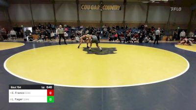 193 lbs Consi Of 8 #2 - Eugenio Franco, Corona Del Mar vs Leimana Fager, Corner Canyon (UT)