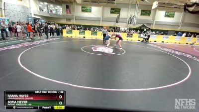 148 lbs Quarterfinal - Sofia Meyer, MATPAC Wrestling - ND vs Iviana Hayes, Lead/Deadwood Diggers