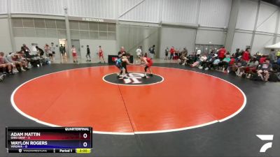 113 lbs Quarters & 1st Wb (16 Team) - Adam Mattin, Ohio Gray vs Waylon Rogers, Virginia