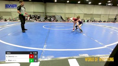 56 lbs Rr Rnd 2 - Grant Dennis, Shelton Wrestling Academy 12U vs Luke Blair, Untouchables 12u PURPLE