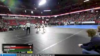 D2-160 lbs 3rd Place Match - Mason Evans, Tomahawk vs Carter Friend, Whitewater
