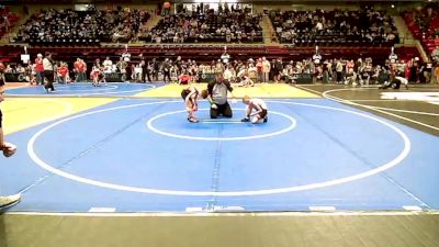 49 lbs Quarterfinal - Tate Sheley, Barnsdall Youth Wrestling vs Michael Robison, Skiatook Youth Wrestling 2022-23