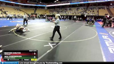 165 Class 1 lbs Champ. Round 1 - Brayden Shelton, Centralia vs Nick Haberberger, St. Francis Borgia