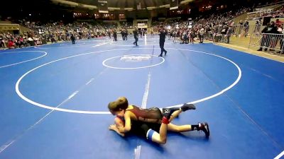 80 lbs Quarterfinal - Kristian Graff, R.A.W. vs Brylan Mcgonigal, Cleveland Take Down Club