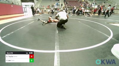 49 lbs Consi Of 8 #2 - Dakota Taylor, Sperry Wrestling Club vs Isiah Lee, Tulsa North Mabee Stampede