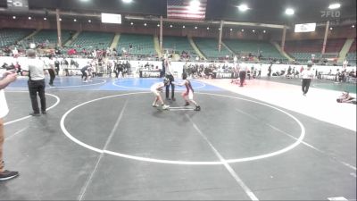 70 lbs Consolation - Dominic Martinez, NM Gold vs Natalie Scott, STAY SHARP Wrestling Club