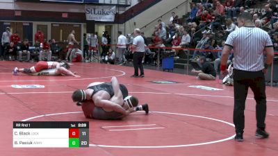 184 lbs Rr Rnd 1 - Cael Black, Lock Haven vs Ben Pasiuk, Army