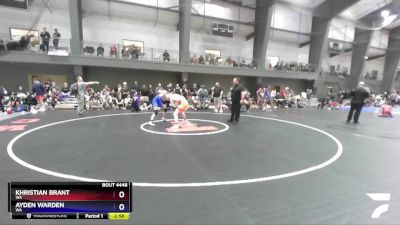 144 lbs Cons. Round 3 - Khristian Brant, WA vs Ayden Warden, WA