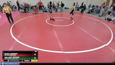 119-119 lbs Round 1 - William Wivagg, Scots Wrestling Club vs Alina Andrist, ReZults Wrestling