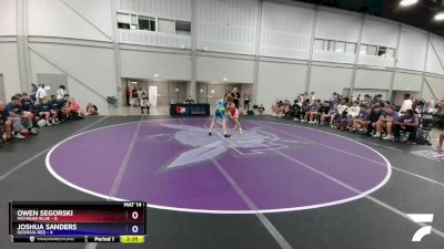 138 lbs Quarters & 1st Wb (16 Team) - Owen Segorski, Michigan Blue vs Joshua Sanders, Georgia Red