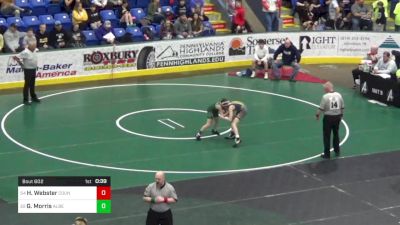 96 lbs Consi Of 32 #1 - Hunter Webster, Council Rock North vs Greyson Morris, Albert Gallatin