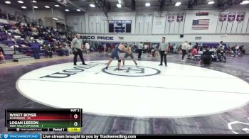 220 lbs Placement Matches (32 Team) - Wyatt Boyer, Ellensburg vs Logan Leeson, West Valley (Spokane)