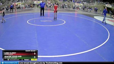 70 lbs Champ. Round 1 - Lane Clarey, Klamath Falls vs Hunter Hoagland, Mat Sense Wrestling