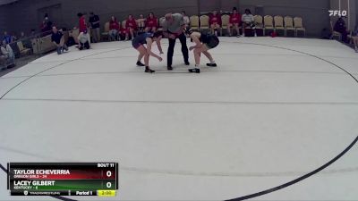 128 lbs Round 3 (8 Team) - Lacey Gilbert, Kentucky vs Taylor Echeverria, Oregon Girls