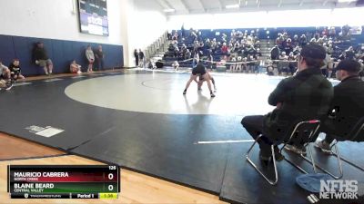 126 lbs Semifinal - Mauricio Cabrera, North Creek vs Blaine Beard, Central Valley