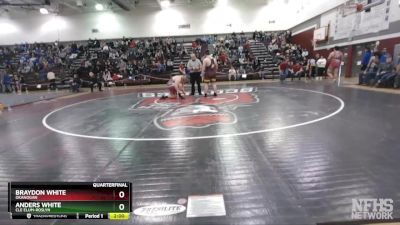 285 lbs Quarterfinal - Braydon White, Okanogan vs Anders White, Cle Elum-Roslyn