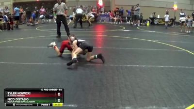 65 lbs Cons. Round 1 - Nico Distasio, Region Wrestling Academy vs Tyler Nowicki, Bulldog Premier