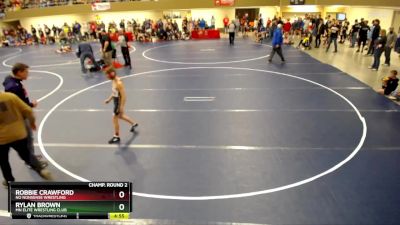 86 lbs Champ. Round 2 - Robbie Crawford, No Nonsense Wrestling vs Rylan Brown, MN Elite Wrestling Club