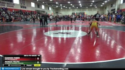 95 lbs Quarterfinal - Gannon Faber, FMT/MCW Redbulls vs Patrick Fruth, Zumbrota-Mazeppa Cougars