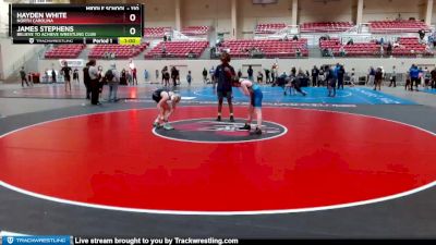 110 lbs Round 1 - Hayden White, North Carolina vs James Stephens, Believe To Achieve Wrestling Club