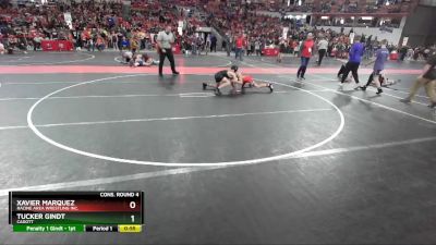 115 lbs Cons. Round 4 - Xavier Marquez, Racine Area Wrestling Inc. vs Tucker Gindt, Cadott