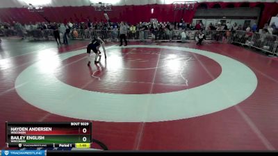 112-118 lbs Quarterfinal - Bailey English, Wisconsin vs Hayden Andersen, Wisconsin