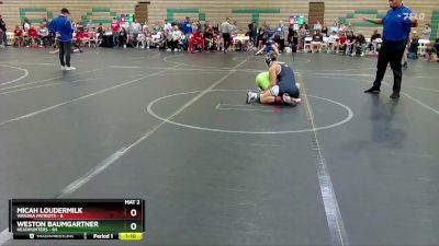 120 lbs Round 1 (6 Team) - Weston Baumgartner, Headhunters vs Micah Loudermilk, Virginia Patriots