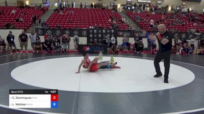 45 kg Cons 4 - Cruzer Dominguez, MWC Wrestling Academy vs Loc Webber, Beast Mode Wrestling