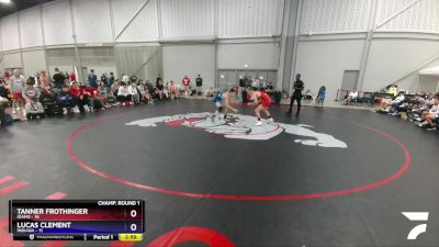 138 lbs Round 1 (16 Team) - Tanner Frothinger, Idaho vs Lucas Clement, Indiana