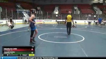 117 lbs Round 1 (3 Team) - Maker Kahli, Rhino Elite vs Nicholas Card, MI Pitbulls